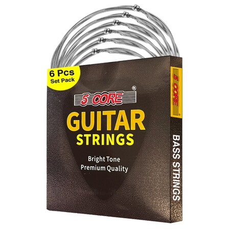 5 Core Electric Bass Strings Set 6 String 0.01-0.48 Pure Nickel Guitar Strings GS EL BSS 6PCS